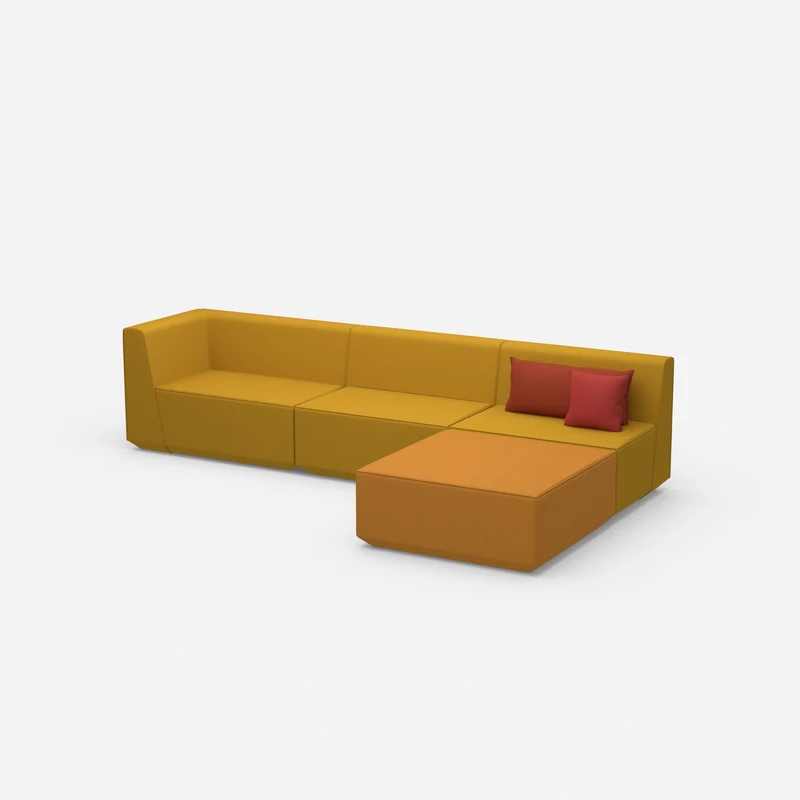 Ecksofa in Gelb