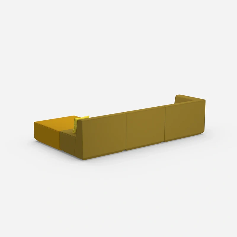 Ecksofa in Gelb