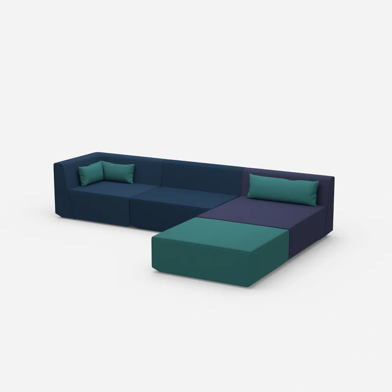 Modulares Ecksofa groß zum Schlafen