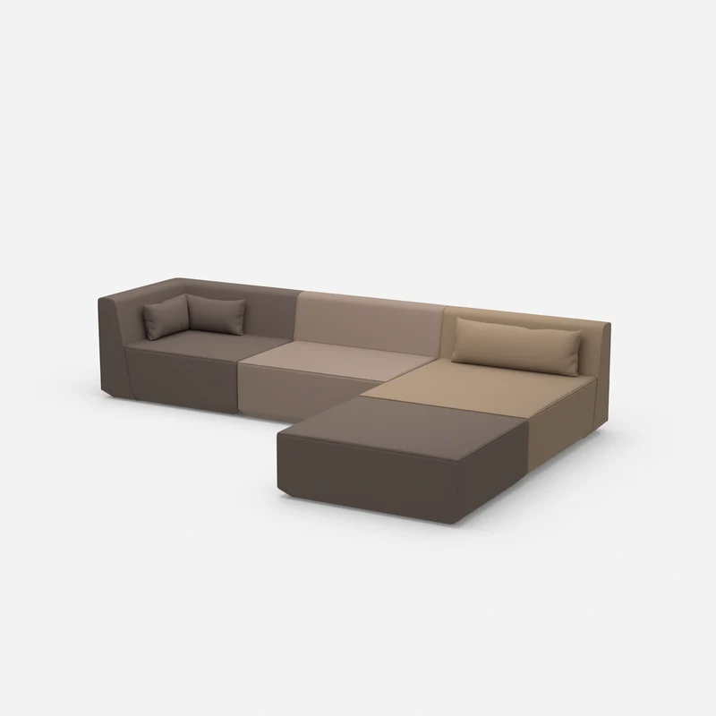 Modulares Ecksofa groß zum Schlafen
