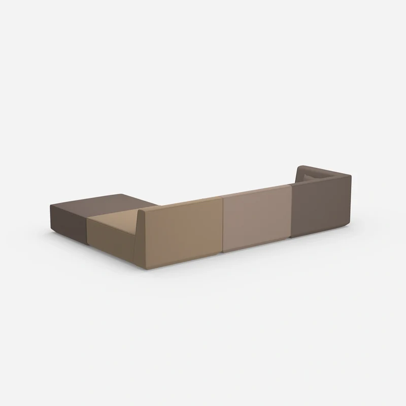 Modulares Ecksofa groß zum Schlafen