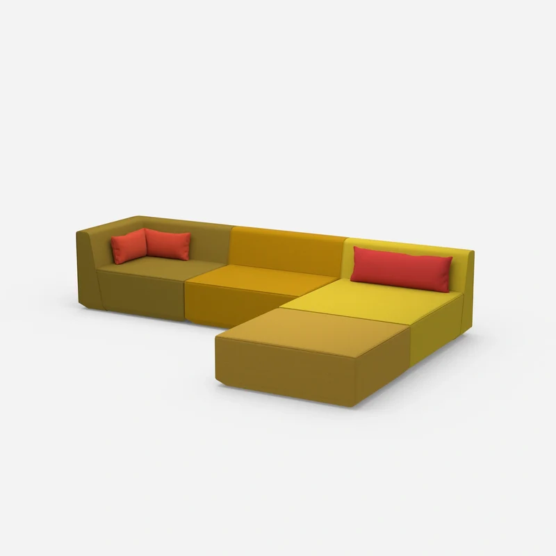 Modulares Ecksofa groß zum Schlafen