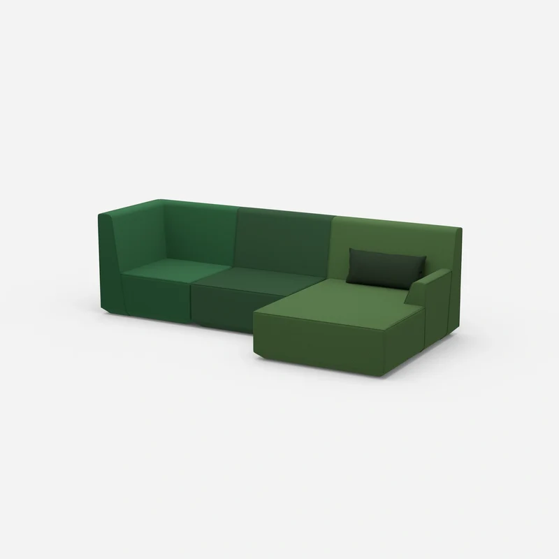 Modernes breites Ecksofa