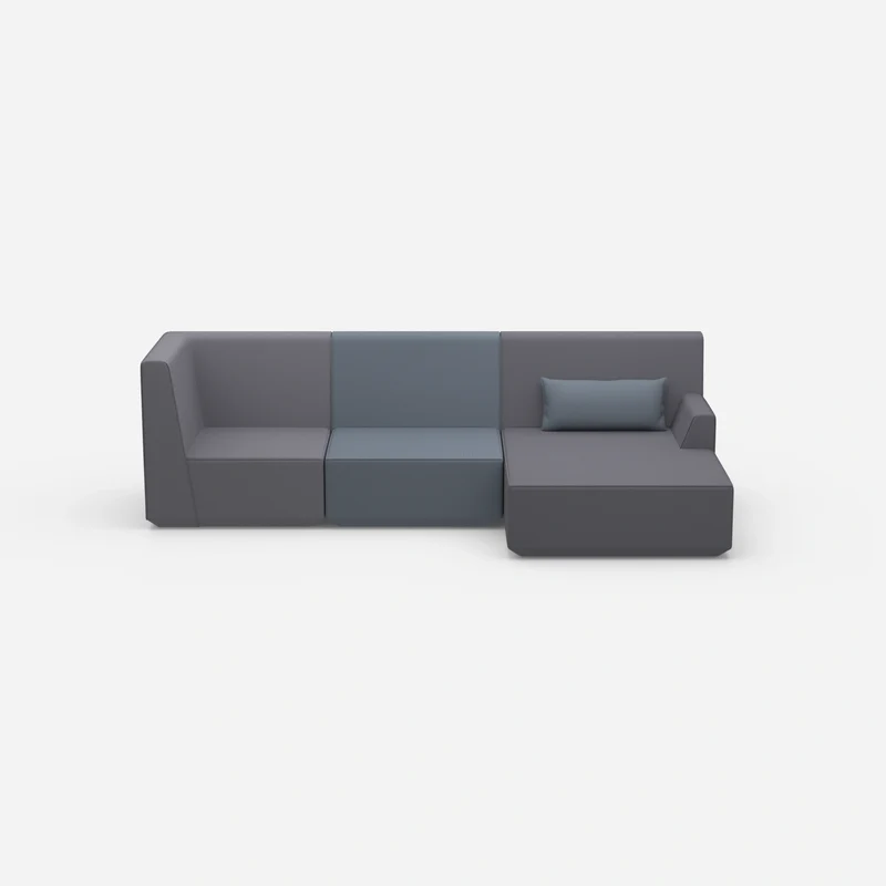Modernes breites Ecksofa
