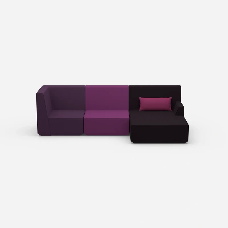 Modernes breites Ecksofa