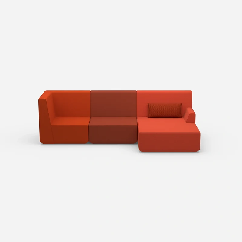 Modernes breites Ecksofa