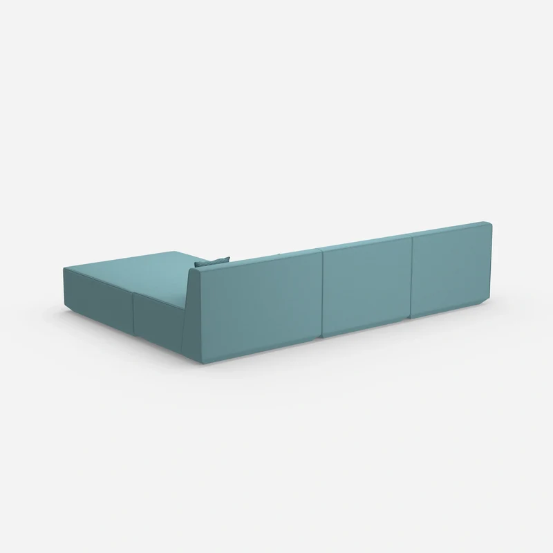 Modulares Ecksofa blau