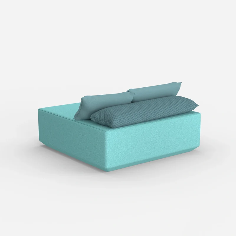 Sitzpouf türkis