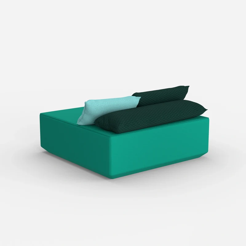 Sitzpouf türkis