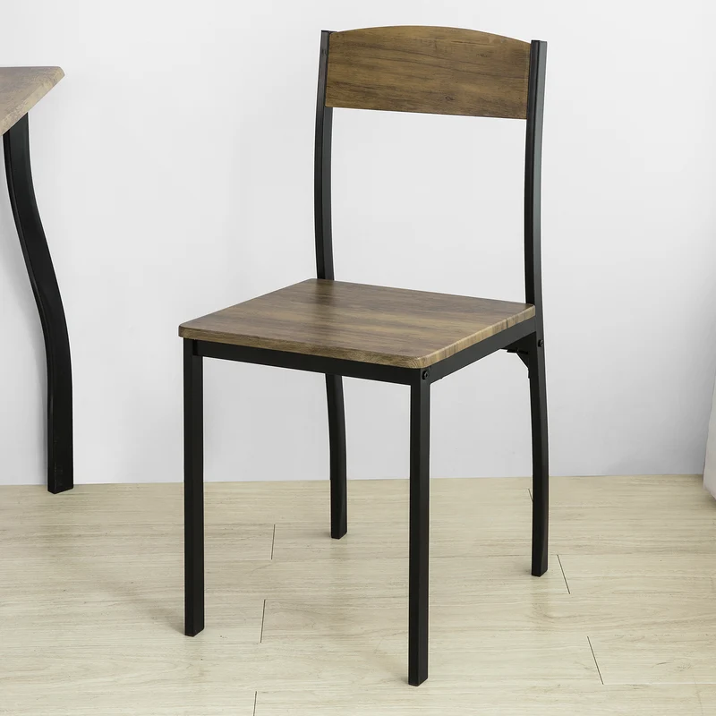 SoBuy FST73-Nx4 Lot de 4 Chaises de Cuisine en Métal Chaises de Salle à Manger avec Dossier Chaise sans la table