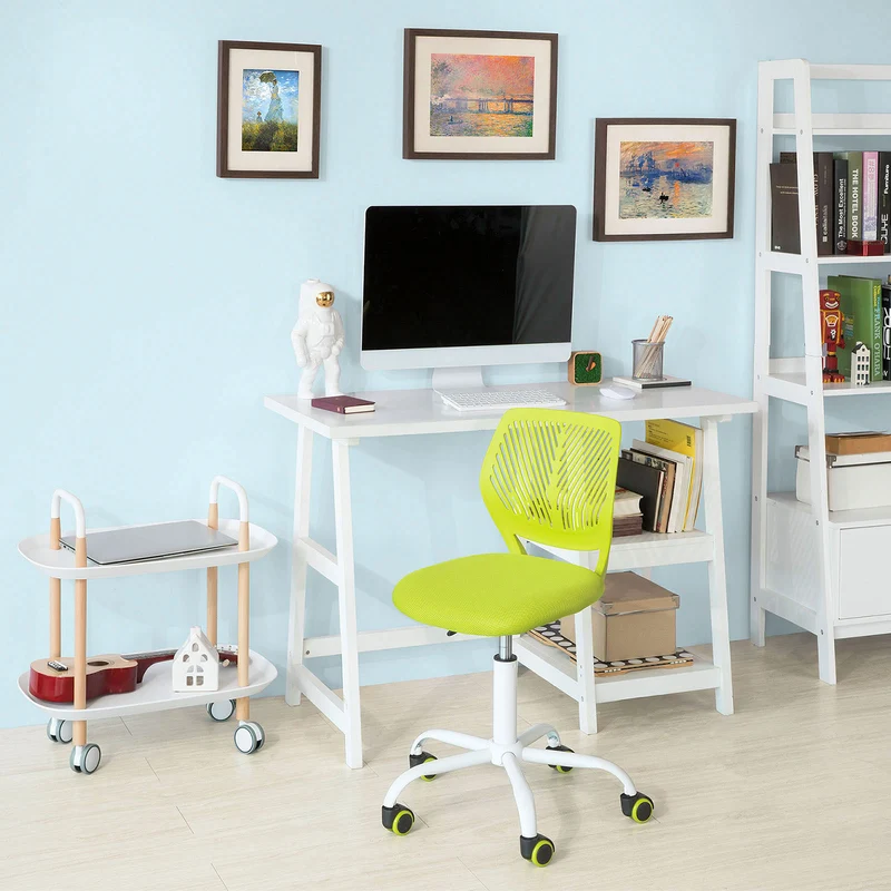 SoBuy FST64-GR Chaise Ergonomique Fauteuil Pivotant Hauteur Réglable