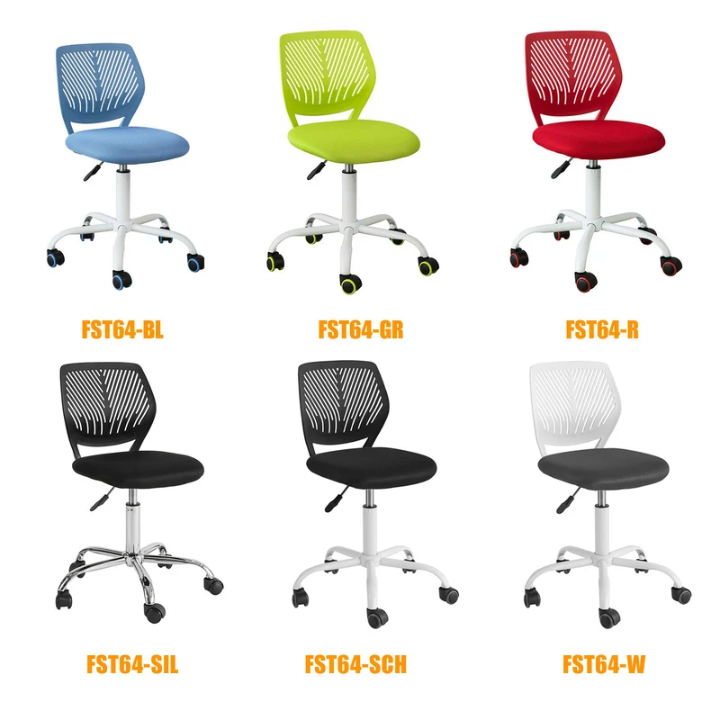 SoBuy FST64-SCH Chaise de Bureau Ergonomique Fauteuil Pivotant Chaise pour Ordinateur Hauteur Réglable -Noir