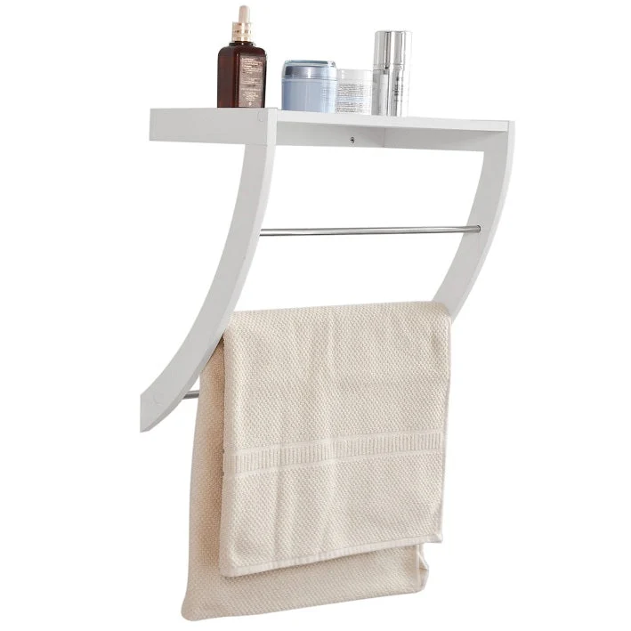 sebuyfr.comG47-W Porte-Serviettes Mural avec 1 Tablette et 3 Barres