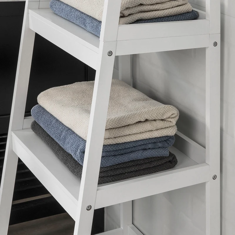 sebuyfr.comG279-W Étagère de Rangement style Échelle Meuble Colonne Salle de Bain Entrée