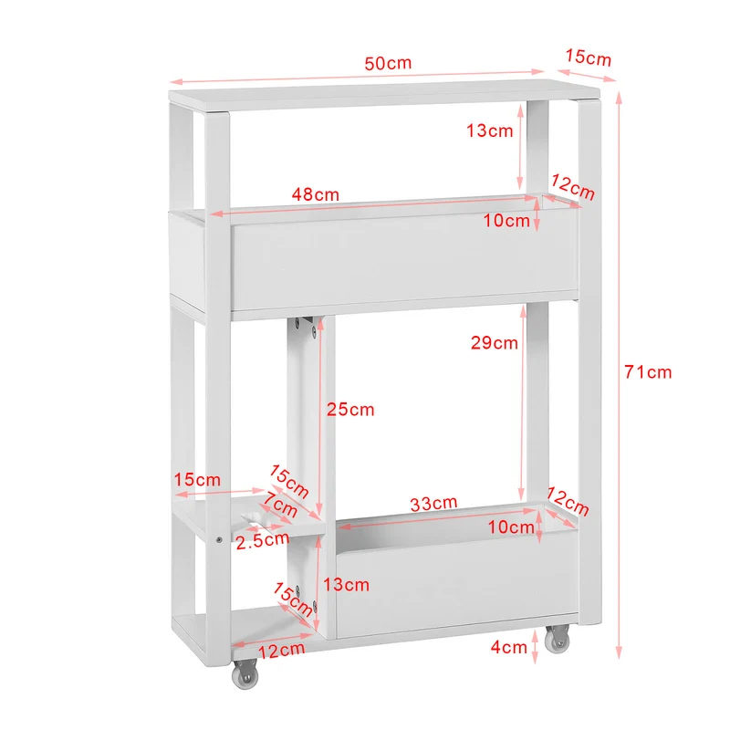 sebuyfr.comG270-W Meuble de Rangement Salle de Bain Support Papier Toilette Meuble WC
