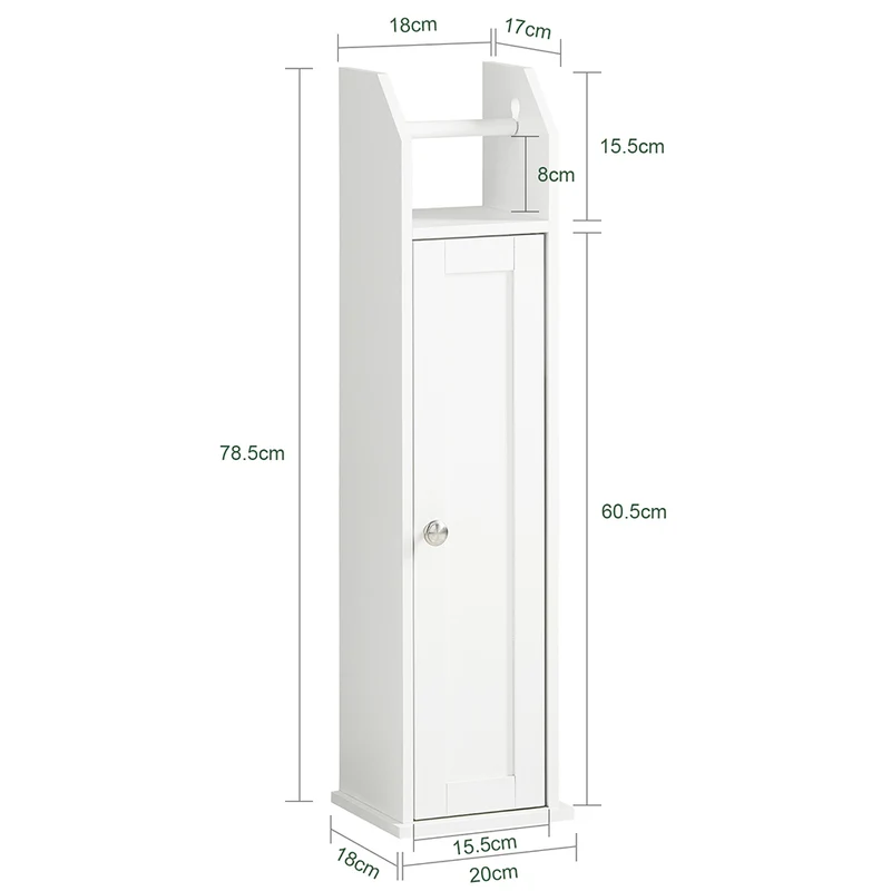 sebuyfr.comG135-W Support Papier Toilette Armoir Porte-papier Toilettes Porte Brosse WC