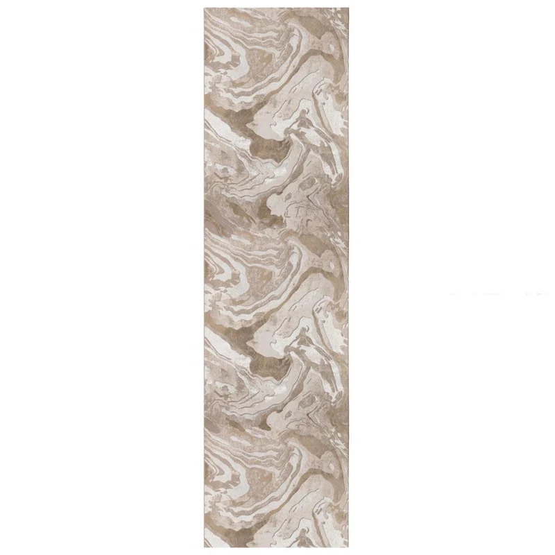 Tapis de couloir effet marbre