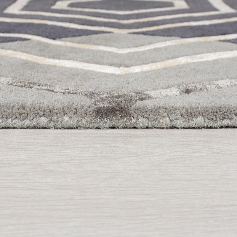 Tapis en laine Harlow Gris