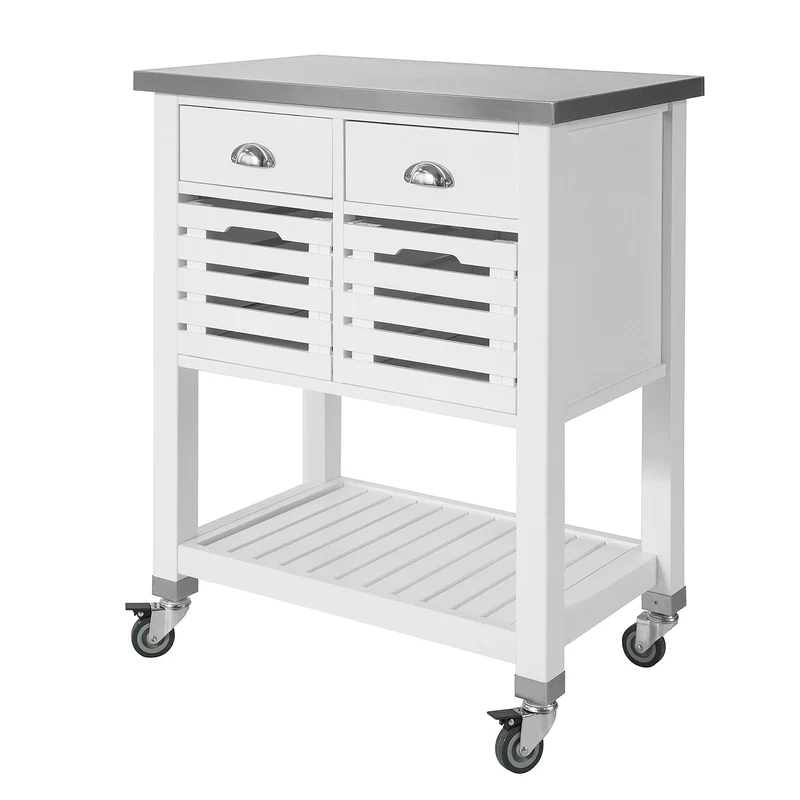 SoBuy FKW83-W Desserte à roulettes Armoire de Rangement Cuisine Desserte de Cuisine