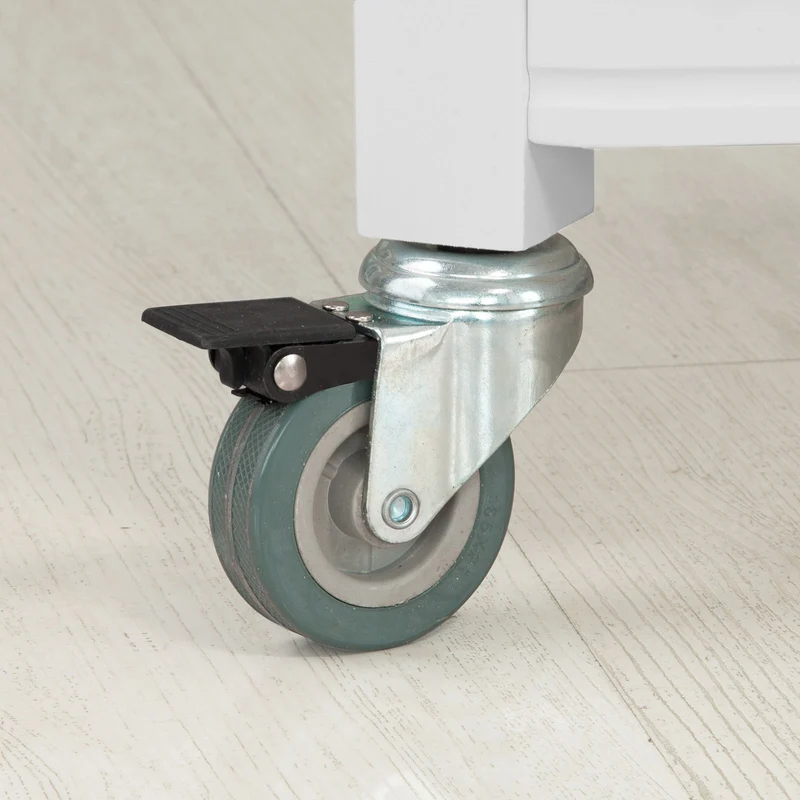 SoBuy FKW37-W Desserte sur roulettes avec Plan de Travail Résistant aux Empreintes