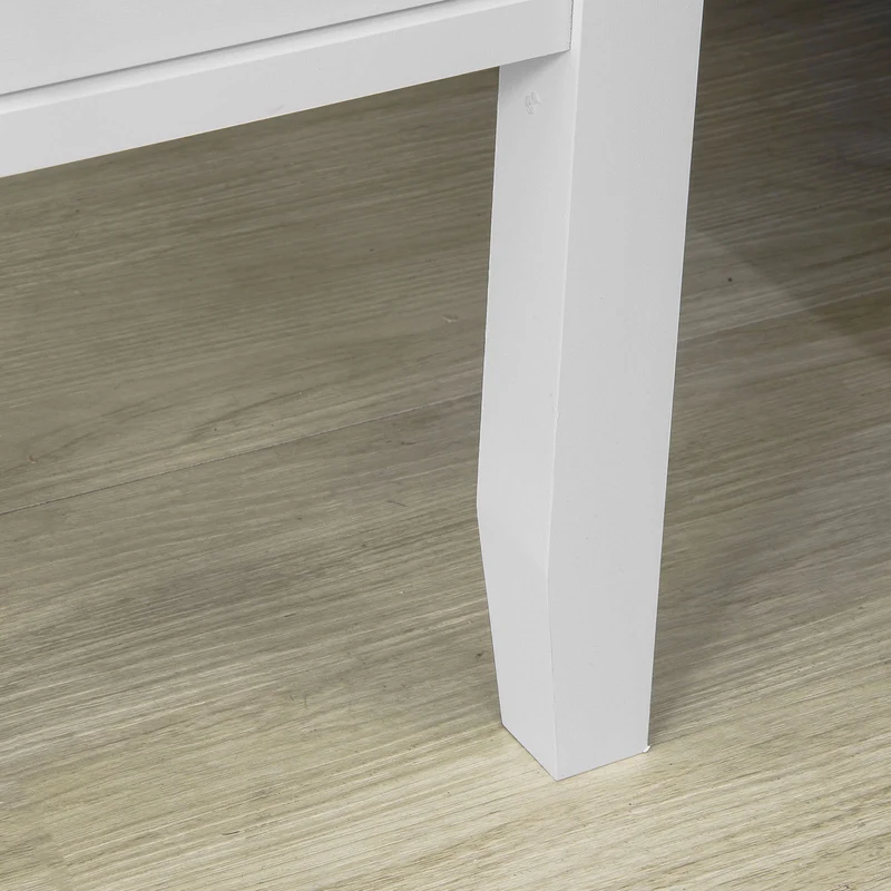SoBuy FBT73-W Table d'Appoint Bout de Canapé Table Café Table Basse – 1 Tiroir