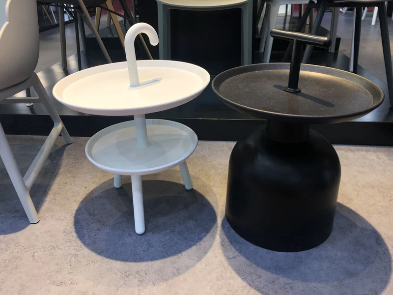 SoBuy FBT71-W Table d’Appoint Design Guéridon Table Basse à 2 Niveaux de Haute Qualité