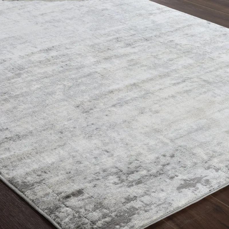 Tapis de Couloir Abstrait Utrecht Moderne Blanc/Gris