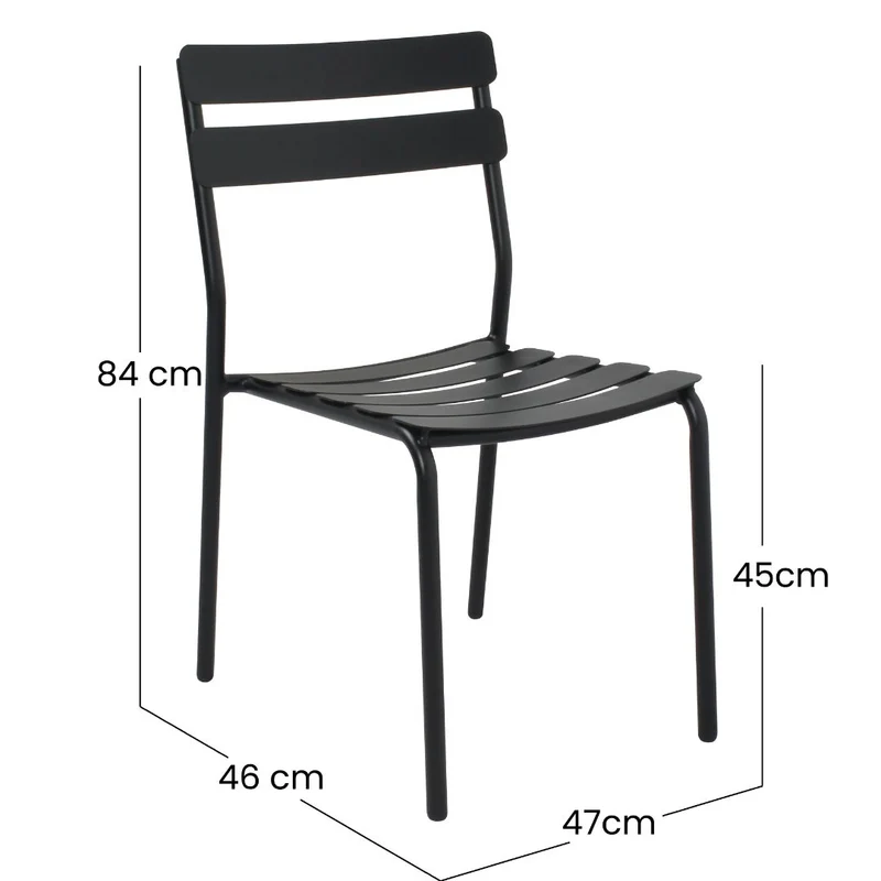 Chaise de jardin Oviala en metal ALMADA