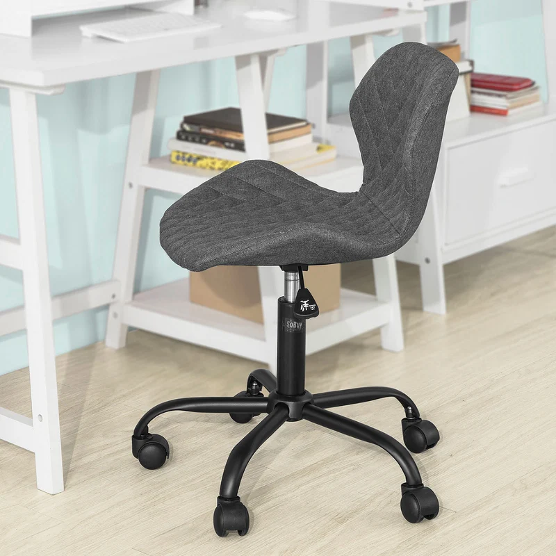 SoBuy FST65-HG Chaise de Bureau Ergonomique Fauteuil Pivotant pour Ordinateur