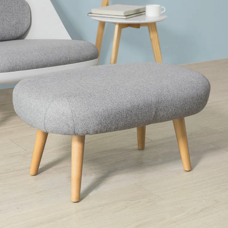 SoBuy FST63-HG Fauteuil Relax avec Repose-Pieds Tabouret Chauffeuse Salon Chambre