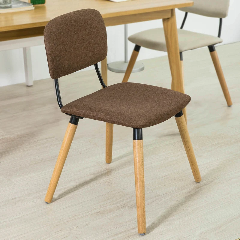 SoBuy FST54-BR Cuisine Chaise de Bureau à Manger avec Dossier de Siège Rembourré