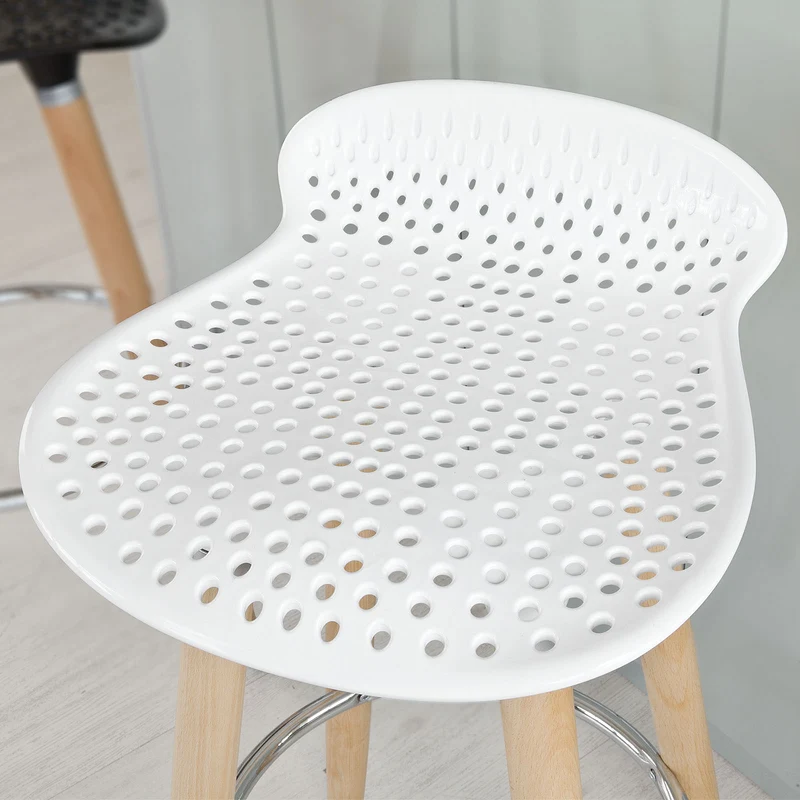 SoBuy FST35-W Tabouret de bar cuisine avec repose-pieds haute qualité