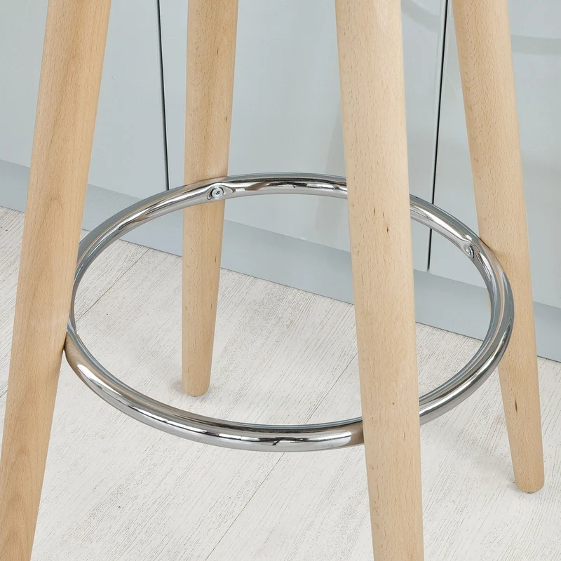 SoBuy FST35-W Tabouret de bar cuisine avec repose-pieds haute qualité