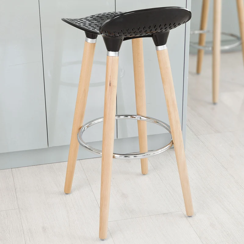 SoBuy FST35-SCH Tabouret de bar cuisine avec repose-pieds haute qualité