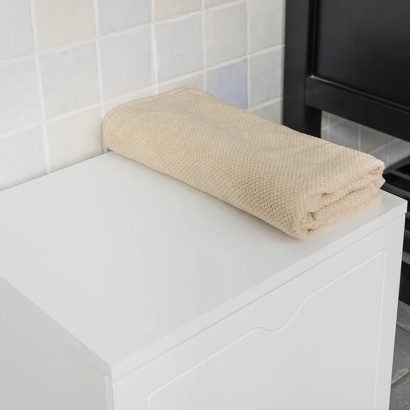 SoBuy FSR46-W Banc de rangement salle de bain panier à linge meuble d'entrée