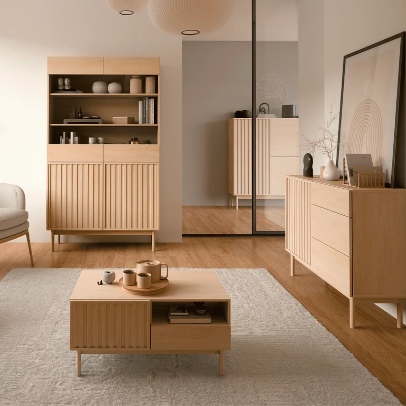 Buffet haut 3 portes Idor Bois