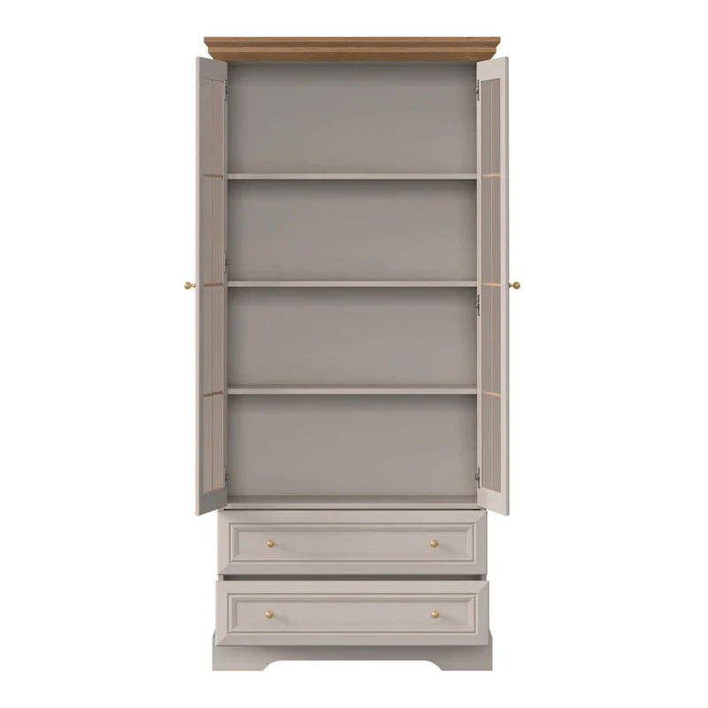 Vaisselier 2 portes 2 tiroirs Dulci Cachemire et Bois