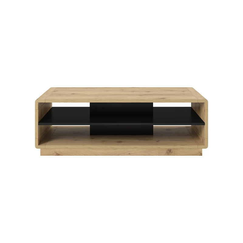 Table basse Raven Noir et Bois