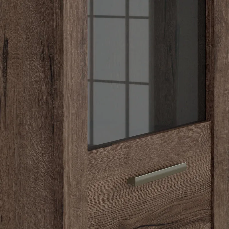 Vitrine 2 portes Adam Bois foncé