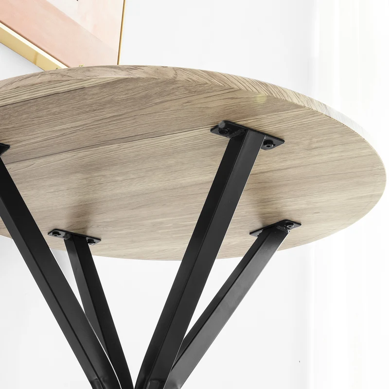 SoBuy OGT21-SCH Set de 1 Table + 2 Tabourets Ensemble Table de Bar bistrot + 2 tabourets avec Repose-Pieds