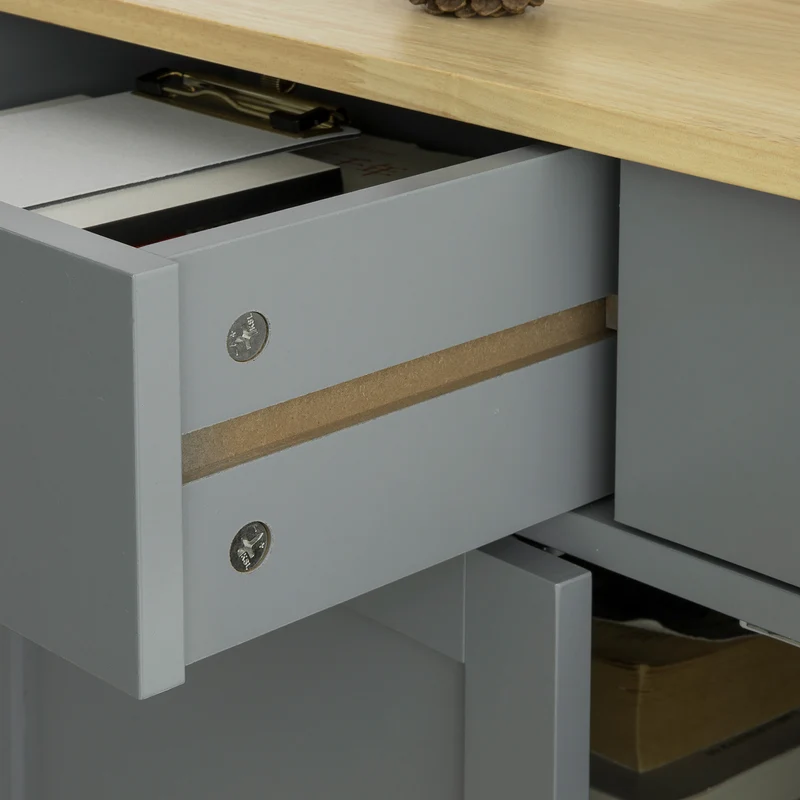 SoBuy FSB25-HG Buffet Commode Armoire de Rangement Table Console Meuble de Rangement pour entrée Chambre Salon