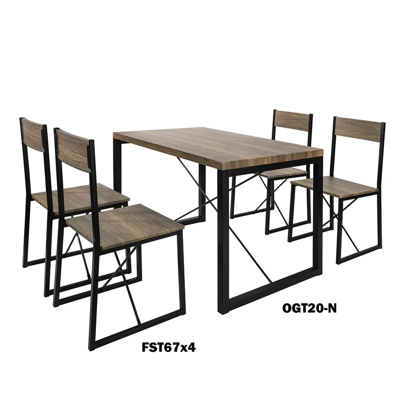 SoBuy FST67x4 Lot de 4 Chaises de Cuisine en Métal Chaises de Salle à Manger avec Dossier Chaise pour Restaurant
