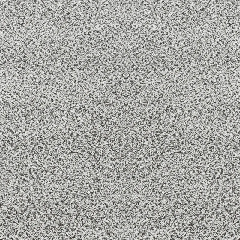 Tapis Rond Shaggy Moderne Gris Rond Boracay