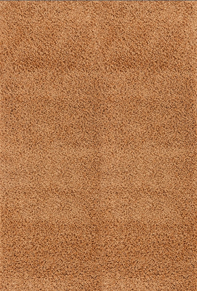 Tapis Shaggy Moderne Terracotta Boracay