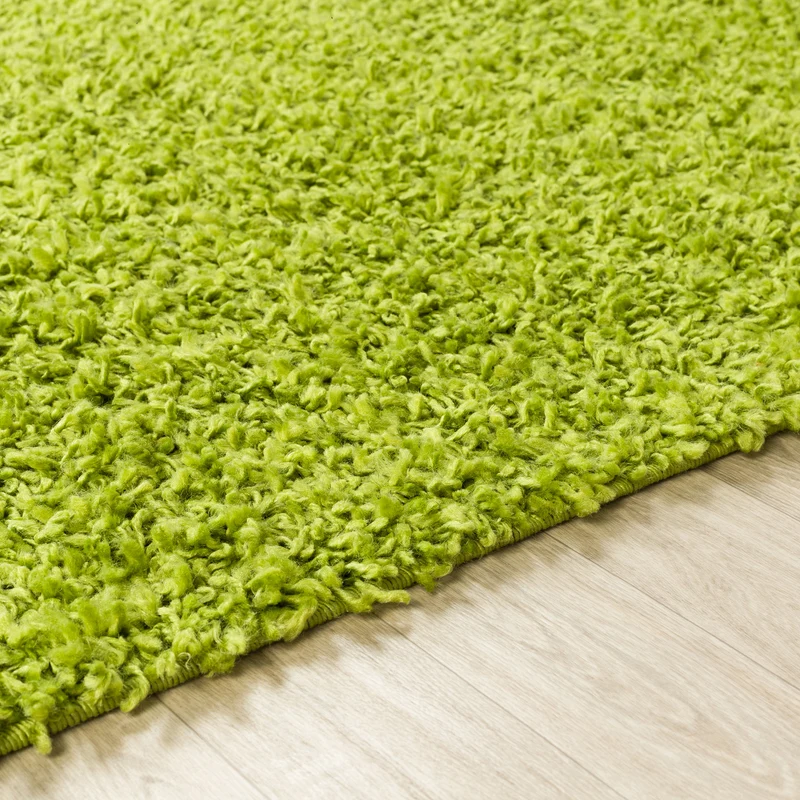 Tapis Shaggy Moderne Vert Boracay