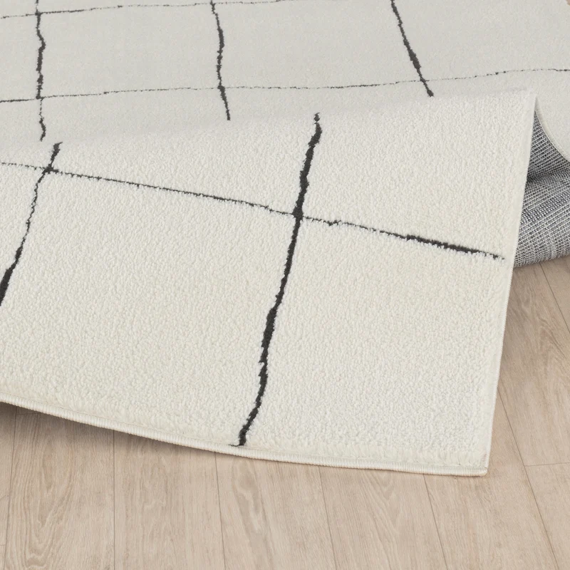 Tapis Scandinave Moderne Ivoire/Gris Inchon
