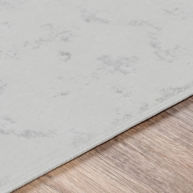 Tapis de Couloir Berbère Ethnique Blanc/Gris Lyon