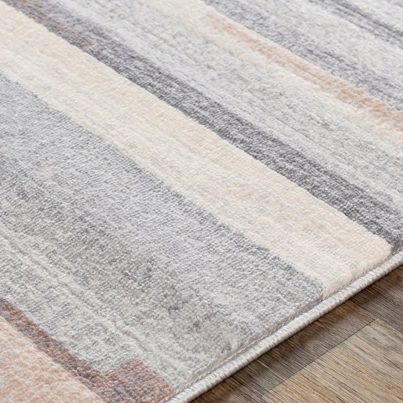 Tapis Couloir Scandinave Moderne Blanc/Marron Maastricht