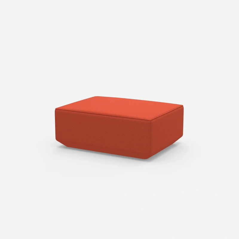 Moderner Pouf orange