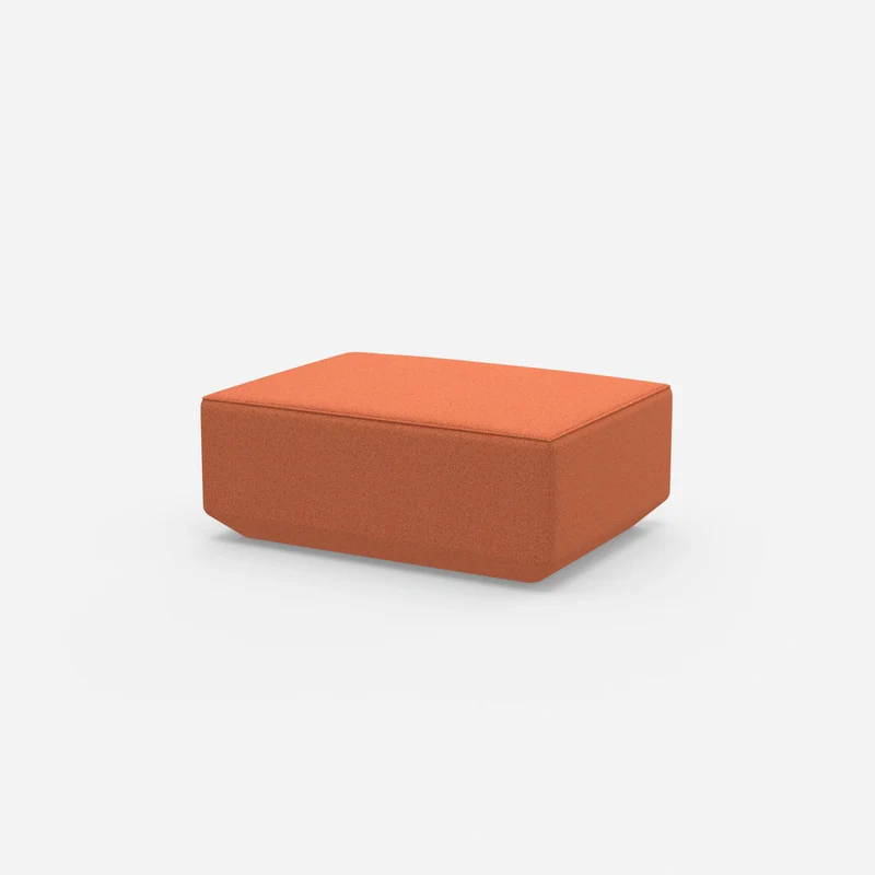 Moderner Pouf orange